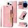 iPhone 15 Pro Max BETOPNICE Dual-side Buckle Leather Phone Case - Pink