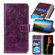 iPhone 15 Pro Max Retro Crazy Horse Texture Horizontal Flip Leather Phone Case - Purple