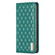 iPhone 15 Pro Max Diamond Lattice Magnetic Leather Flip Phone Case - Green