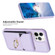 iPhone 15 Pro Max BF29 Organ Card Bag Ring Holder Phone Case - Purple