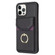 iPhone 15 Pro Max BF29 Organ Card Bag Ring Holder Phone Case - Black