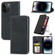 iPhone 15 Pro Max Retro Skin Feel Magnetic Flip Leather Phone Case - Black