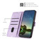 iPhone 15 Pro Max Dream Triangle Leather Phone Case with Lanyard - Purple