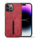 iPhone 15 Pro Max Denior DV Elastic Card Slot PU Back Cover Phone Case - Red