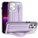 iPhone 15 Pro Max Shockproof Leather Phone Case with Wrist Strap - Purple
