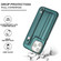 iPhone 15 Pro Max Shockproof Leather Phone Case with Wrist Strap - Green