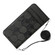 iPhone 15 Pro Max Crossbody Football Texture Magnetic PU Phone Case - Black