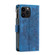 iPhone 15 Pro Max Multi-Card Totem Zipper Leather Phone Case - Blue