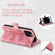 iPhone 15 Pro Max Multi-Card Totem Zipper Leather Phone Case - Pink