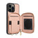 iPhone 15 Pro Max Zipper Card Slot Phone Case - Pink