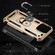 iPhone 15 Pro Shockproof TPU + PC Phone Case with Holder - Gold