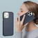 iPhone 15 Pro Leather Texture Full Coverage Phone Case - Blue