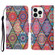 iPhone 15 Pro 3D Colored Drawing Flip Leather Phone Case - Rhombus Totem