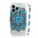 iPhone 15 Pro 3D Colored Horizontal Flip Leather Phone Case - Peacock Wreath