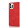 iPhone 15 Pro Dual-color Stitching Leather Phone Case - Red Blue