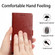 iPhone 15 Pro HT01 Y-shaped Pattern Flip Leather Phone Case - Brown