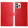 iPhone 15 Pro HT01 Y-shaped Pattern Flip Leather Phone Case - Red
