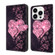 iPhone 15 Pro Crystal 3D Shockproof Protective Leather Phone Case - Lace Love