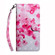 iPhone 15 Pro 3D Painted Leather Phone Case - Red Flower