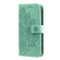 iPhone 15 Pro 7-petal Flowers Embossing Leather Phone Case - Green