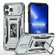 iPhone 15 Pro Armor PC + TPU Camera Shield Phone Case - Grey