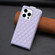 iPhone 15 Pro Diamond Lattice Vertical Flip Leather Phone Case - Purple