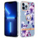 iPhone 15 Pro Ring IMD Flowers TPU Phone Case - Purple Begonia