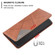 iPhone 15 Pro Rhombus Texture Magnetic Leather Phone Case - Brown