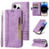 iPhone 15 Pro BETOPNICE Dual-side Buckle Leather Phone Case - Purple