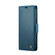 iPhone 15 Pro CaseMe 023 Butterfly Buckle Litchi Texture RFID Anti-theft Leather Phone Case - Blue