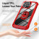 iPhone 15 Pro TPU + PC Lens Protection Phone Case with Ring Holder - Red