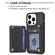 iPhone 15 Pro BF26 Wave Pattern Card Bag Holder Phone Case - Black