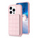 iPhone 15 Pro Grid Card Slot Holder Phone Case - Pink