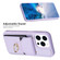 iPhone 15 Pro BF29 Organ Card Bag Ring Holder Phone Case - Purple