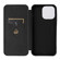 iPhone 15 Pro Carbon Fiber Texture Flip Leather Phone Case - Black