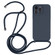 iPhone 15 Pro Crossbody Lanyard Liquid Silicone Case - Midnight Blue