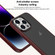 iPhone 15 Pro Brilliant Series Micro-frosted Anti-fingerprint PC Phone Case - Purplish Red