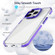 iPhone 15 Pro Two-color TPU Transparent PC Shockproof Phone Case - Blue