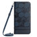 iPhone 15 Pro Crossbody Football Texture Magnetic PU Phone Case - Dark Blue