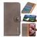 iPhone 15 Pro KHAZNEH Cowhide Texture Horizontal Flip Leather Phone Case - Khaki