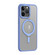 iPhone 15 Pro Skin Feel MagSafe Shockproof Phone Case with Holder - Light Blue