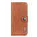 iPhone 15 Pro KHAZNEH Cowhide Texture Horizontal Flip Leather Phone Case - Brown