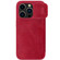 iPhone 15 Pro NILLKIN QIN Series Pro Sliding Camera Cover Design Leather Phone Case - Red