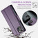 iPhone 15 Plus CaseMe 023 Butterfly Buckle Litchi Texture RFID Anti-theft Leather Phone Case - Pearly Purple