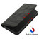 iPhone 15 Plus Football Texture Magnetic Leather Flip Phone Case - Black