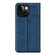 iPhone 15 Plus Retro-skin  Magnetic Suction Leather Phone Case - Dark Blue