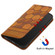 iPhone 15 Plus Football Texture Magnetic Leather Flip Phone Case - Khaki