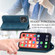 iPhone 15 Plus Retro Skin Feel Magnetic Flip Leather Phone Case - Blue