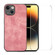 iPhone 15 Plus ENKAY Retro Leather Skin PC Phone Case with High Aluminum-silicon Glass Film - Pink