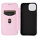 iPhone 15 Plus Carbon Fiber Texture Flip Leather Phone Case - Pink